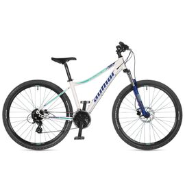 Велосипед горный AUTHOR Impulse ASL, 27.5", 2024, 21-2400000030, Вариант УТ-00368051: Рама: 16", Рост: 150-165 см, Цвет: Белый/бирюза/голубой, изображение  - НаВелосипеде.рф