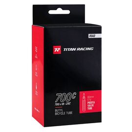 Велокамера Titan Racing, 700х18-25 mm, Presta 60 mm, 2042002001760, изображение  - НаВелосипеде.рф