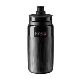 Фляга велосипедная Elite Fly TEX MTB, 550 мл, черная, 1604897, изображение  - НаВелосипеде.рф