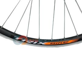 Колесо велосипедное TRIX, 26", алюминий, двойной пистонированный обод, заднее, черное, GJ-AL-023 26" black, изображение  - НаВелосипеде.рф