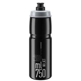 Фляга велосипедная Elite JET BLACK GREY LOGO, 750 мл, 190702, изображение  - НаВелосипеде.рф