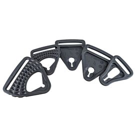 Застежки наколенников POD KX 3.0 Strap Clip & Loop Set, Black, 2025, KX32-BLK-BL-SM/MD/LG, Вариант УТ-00368395: Размер: S/M/L, Цвет: Черный, изображение  - НаВелосипеде.рф