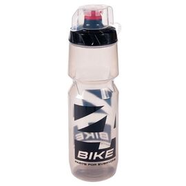Велобутылка 4BIKE 553PLA, 0,8 л, чёрная полупрозрачная, ARV000276, изображение  - НаВелосипеде.рф