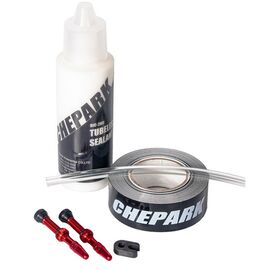 Набор Chepark Tubeless Sealant Set, для бескамерного монтажа велосипедных покрышек, BIC-26, изображение  - НаВелосипеде.рф