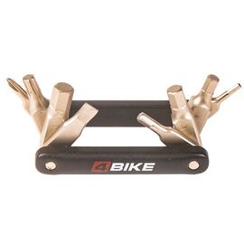 Мультитул складной 4BIKE FF-1308, 8 в 1, CR-V сплав, шестигранники 2/3/4/5/6/ м, отвертка +/-, Т25, ARV000412, изображение  - НаВелосипеде.рф