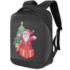 Рюкзак LOY-T3HD LED, экран 20*27.5cm, изображение 96*128 пикселей, USB 5V/2A, Bluetooth, черный, ARV000563, изображение  - НаВелосипеде.рф