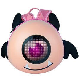 Рюкзак детский LOY-Kid 02 LED Big Eyed, экран 10.2*10.2cm, USB 5V/2A , Bluetooth, розовый, ARV000566, изображение  - НаВелосипеде.рф