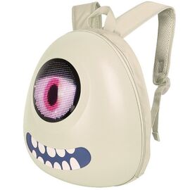 Рюкзак детский LOY-LED Big Eyed, 32*32, USB 5V/2A, Bluetooth, белый, ARV000570, изображение  - НаВелосипеде.рф