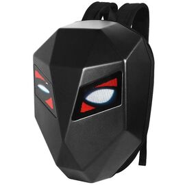 Рюкзак мото LOY-Iron Man LED Knight, пиксели 48*48, 48х31х18 см, USB 5V/2A , Bluetooth, чёрный, ARV000556, изображение  - НаВелосипеде.рф