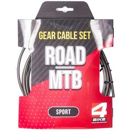 Комплект трос+рубашка переключателя 4BIKE MTB/Road SPORT APM-UDC-K1-KB-XX, ARV000437, изображение  - НаВелосипеде.рф