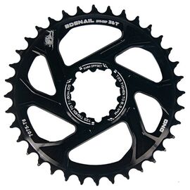 Звезда передняя Snail GXP, 36T, offset-6mm, алюминий, Narrow Wide, черная, ARV000511, изображение  - НаВелосипеде.рф