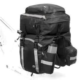 Велосумка-"штаны" на багажник AUTHOR A-N TOURER 40, 3в1, с плечевым ремнем, черная, 8-15000025, изображение  - НаВелосипеде.рф