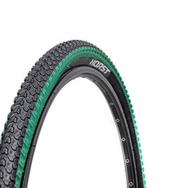 Велопокрышка HORST PQ-817, для MTB, 26x2.125 (54-559), 30 TPI, высокий, черно-зеленая, 00-001078, изображение  - НаВелосипеде.рф