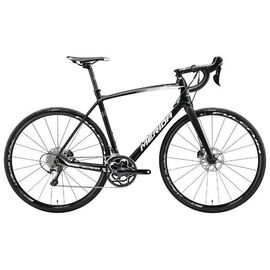 Шоссейный велосипед Merida Ride Disc 5000 2017, Вариант УТ-00040062: Рама: L 56cm (Рост: 175 - 180 cm), Цвет: матовый черно-белый , изображение  - НаВелосипеде.рф