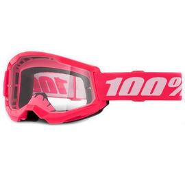 Веломаска 100% Strata 2 Pink / Clear, 50027-00017, изображение  - НаВелосипеде.рф