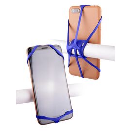 Держатель велосипедный Vinca Sport для мобильного телефона Vinca Sport 4"-6", силиконовый, синий, VH 09 blue, изображение  - НаВелосипеде.рф