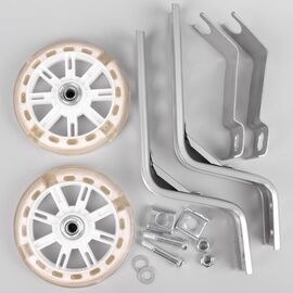Приставные колеса Vinca Sport, усиленные стойки сталь 12-20, колеса с подсветкой., HRS 03 white, изображение  - НаВелосипеде.рф