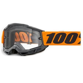Веломаска 100% Accuri 2 Enduro Moto Orange / Clear, 50015-00009, изображение  - НаВелосипеде.рф