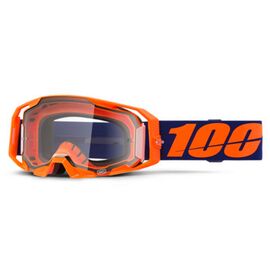 Веломаска 100% Armatic Neon Orange / Clear, 50059-00003, изображение  - НаВелосипеде.рф