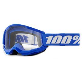 Веломаска 100% Strata 2 Blue / Clear, 50027-00014, изображение  - НаВелосипеде.рф