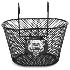 Корзинка Vinca Sport, Bear, стальная, 240x150x150 мм, черная, P 09 black Bear, изображение  - НаВелосипеде.рф