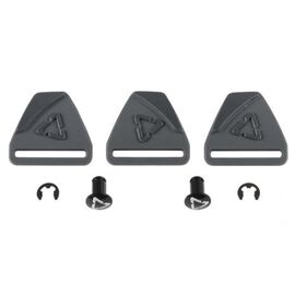 Застежки к наколенникам Leatt Dual Axis Buckle & Bolt Pack Knee Guard, Black, 2025, 5000403010, изображение  - НаВелосипеде.рф