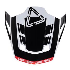 Козырек к шлему Leatt Moto 7.5 Visor, Black/White, 2025, 4024020755, изображение  - НаВелосипеде.рф