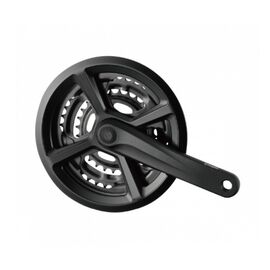 Система PROWHEEL 7/8 сталь звезды 28/38/48зуб алюмин. шатуны 170мм, под квадрат, Chainline 48.5мм, с защитой, 00-19063, изображение  - НаВелосипеде.рф