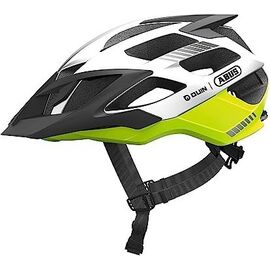 Шлем ABUS MTB Moventor QUIN (с датчиком удара) 12 вент. отв. микрорегулировка размера, бело-желтый, 05-0088503 , Вариант УТ-00371735: Размер:  M (52-57) цвет: бело-желтый, изображение  - НаВелосипеде.рф
