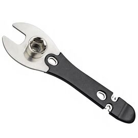 Захват для педалей BIKE HAND YC-626-15D, 15мм, компактный, 3.2/3.5 мм, головки 14/15мм, сталь, серебристый, 6-230122, изображение  - НаВелосипеде.рф