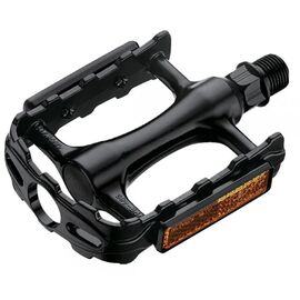 Педали велосипедные VP MTB, алюминиевые, 95 x 66мм, резьба 9/16", подшипники, черные, VPE-465, изображение  - НаВелосипеде.рф