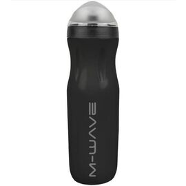 Фляга M-WAVE пластик ТЕРМО черная 500 мл PBO 500-ISO insulated thermo bottle, 5-340450, изображение  - НаВелосипеде.рф