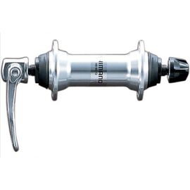 Втулка SHIMANO AHBMC12PB  перед. ALIVIO алюм. 32отв. с эксц. серебр., 5-5821614, изображение  - НаВелосипеде.рф