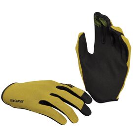 Велоперчатки IXS Carve, длинные пальцы, желто-черный, 2024, 472-510-9400-005-L, Вариант УТ-00372329: Размер: L, Цвет: Желто-черный, изображение  - НаВелосипеде.рф
