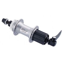 Втулка SHIMANO задняя DEORE LX алюм. 36отв. Center Lock. с эксцентриком, 8/9/10ск, серебристая, FHM585AZSP, 2-8832, изображение  - НаВелосипеде.рф