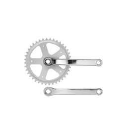 Система TRIX 1ск 1/2"х1/8 44 зубa, сталь, шатуны 165мм, резьба 9/16", под квадрат, хром, ST05+OPC118 (10029), изображение  - НаВелосипеде.рф