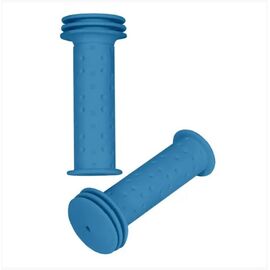Грипсы Juchuang 100mm, резина, синие, XH-G143 blue, изображение  - НаВелосипеде.рф