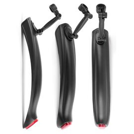 Крылья велосипедные Vinca Sport, комплект, 24-26", пластик, черный, HN 78 OEM, изображение  - НаВелосипеде.рф