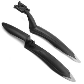 Крылья велосипедные Vinca Sport, комплект, 24"-26", пластик, черный, HN 39A OEM, изображение  - НаВелосипеде.рф