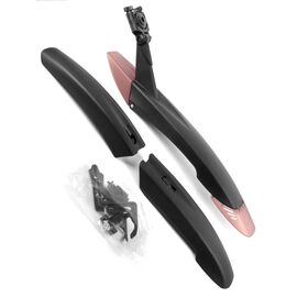 Крылья велосипедные Vinca Sport, комплект, 26-28", пластик, черный, HN 65 OEM, изображение  - НаВелосипеде.рф