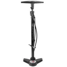 Насос ножной с манометром Vinca Sport AVIFVIDuniop, стальной корпус, игля для мячей (3шт), B 7032, изображение  - НаВелосипеде.рф