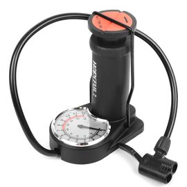 Насос ножной с манометром Vinca Sport AVIFVIDuniop, пласт. корпус, игля для мячей (2шт), CB 1646, изображение  - НаВелосипеде.рф