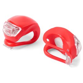 Комплект передних декоративных фонарей Vinca Sport, красный, VL 267-2B red, изображение  - НаВелосипеде.рф