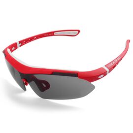 Очки велосипедные Vinca Sport, красная оправа, серые линзы, VG 100 red, изображение  - НаВелосипеде.рф