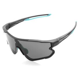 Очки велосипедные Vinca Sport, матово-черная с голубым оправа, серые линзы, VG 548 black/blue, изображение  - НаВелосипеде.рф