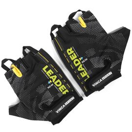 Перчатки велосипедные Vinca Sport, Leader, черные, VG 911 Leader Black , Вариант УТ-00318233: L, изображение  - НаВелосипеде.рф