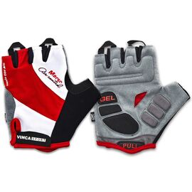 Велоперчатки Vinca Sport, VG 933 red marso, Вариант УТ-00010917: Размер: L, изображение  - НаВелосипеде.рф