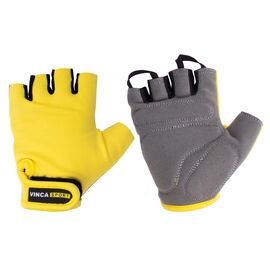 Перчатки велосипедные Vinca Sport, желтые, VG 948, Вариант УТ-00276161: Размер: L, изображение  - НаВелосипеде.рф