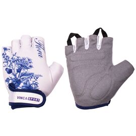 Перчатки Vinca Sport Flora, голубые, VG 955 Flora New, Вариант УТ-00318322: Размер L, изображение  - НаВелосипеде.рф