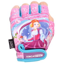 Велоперчатки детские Vinca Sport, розовые, VG 952 Princess Kate, Вариант УТ-00031766: Размер: 4XS, изображение  - НаВелосипеде.рф